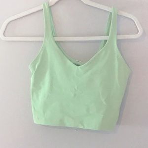 Rare creamy mint align tank